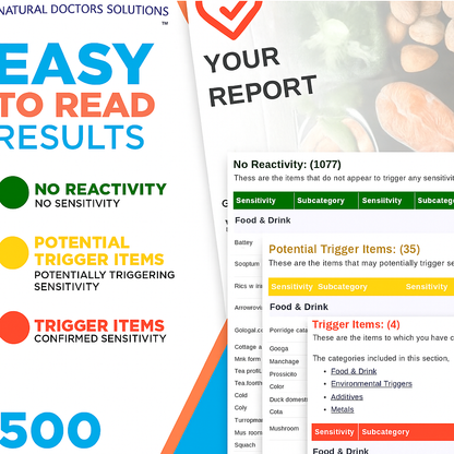 Essential (500 items) - Food Sensitivity Test