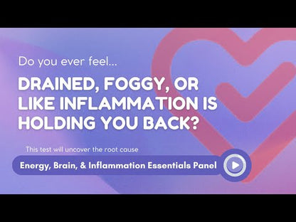Inflammation & Energy Wellness Panel: Nutrient and Fatty Acid Insights from Home